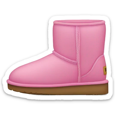 A pink pair of uggs  sticker