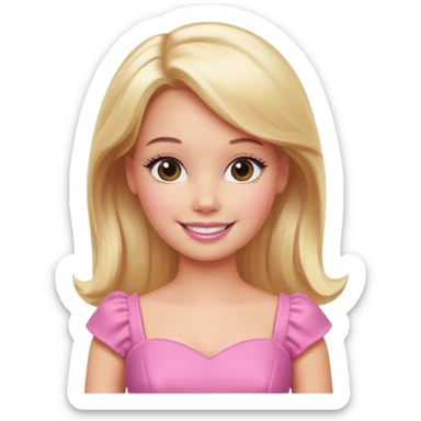 barbie girl sticker