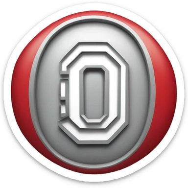 The Ohio State Football logo sticker