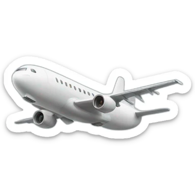 Airplane take off sticker