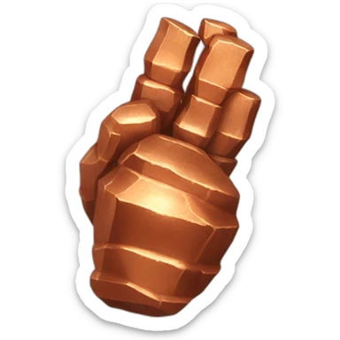 handful of copper ore sticker