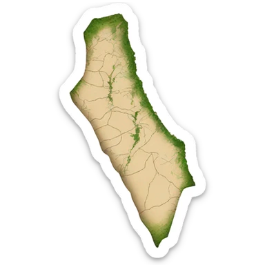 palestine map outline sticker