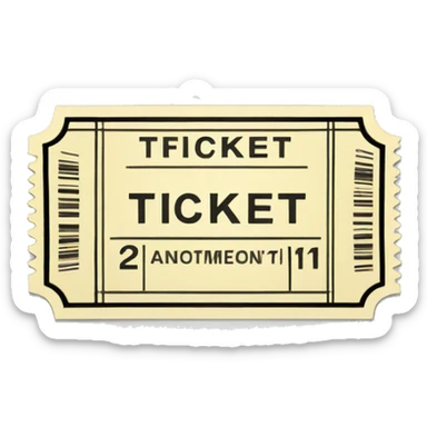 ticket sticker
