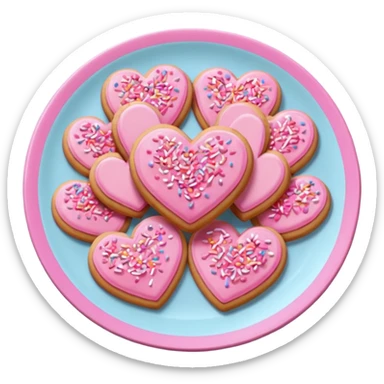 heart shaped cookies sticker