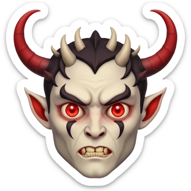 Ange diabolique homme sticker