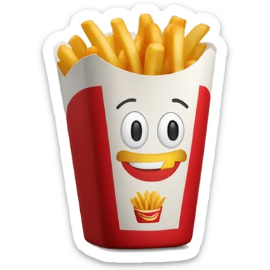 McDonald’s French fries sticker