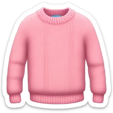 A cute little pink sweater  sticker