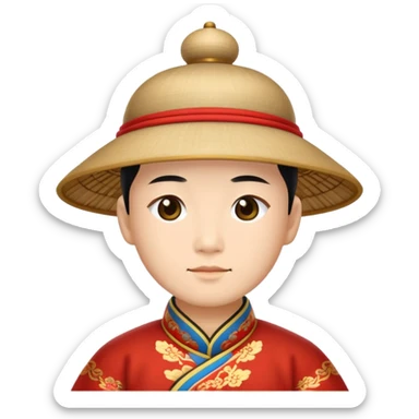 Qing Dynasty sticker