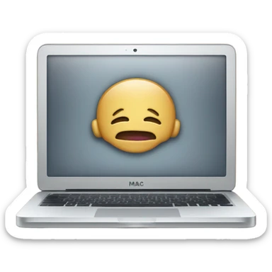 open mac book sticker