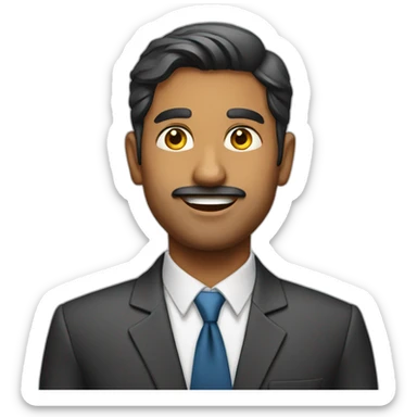 indian business man sticker