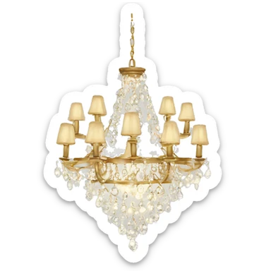 Chandelier sticker