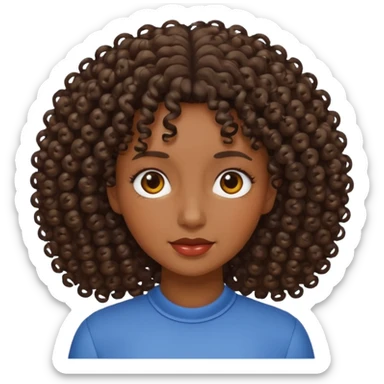 mujer con rulos de peluqueria en la cabeza sticker