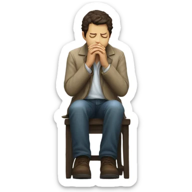 Castiel angel praying sticker