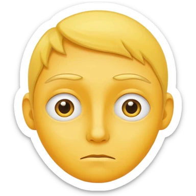 Tired eyed yellow dude sticker