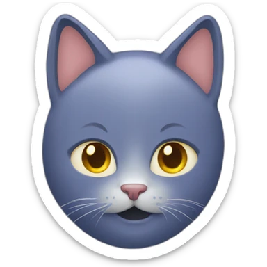 Une personne qui embrasse un chat sticker
