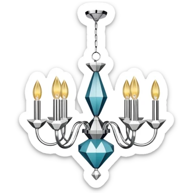 modern chandelier sticker