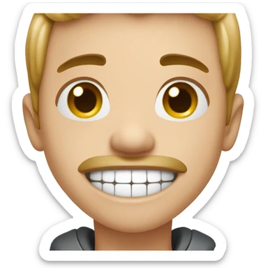 Person with tongue ￼  sticker