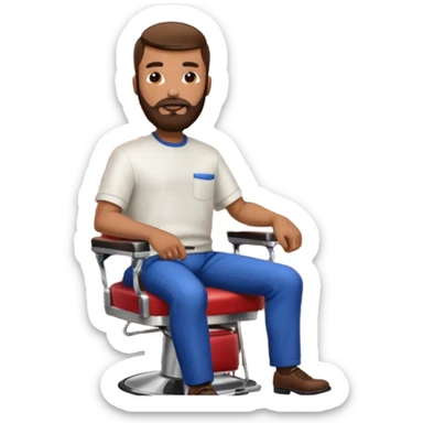 Street Barber man sticker