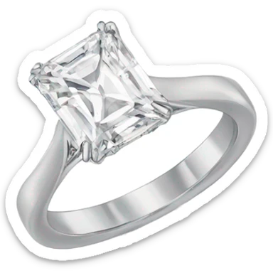 radiant cut engagement ring sticker