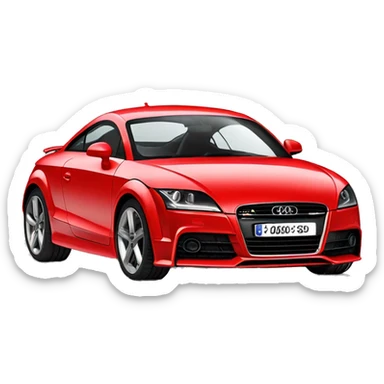 Audi tt red sticker
