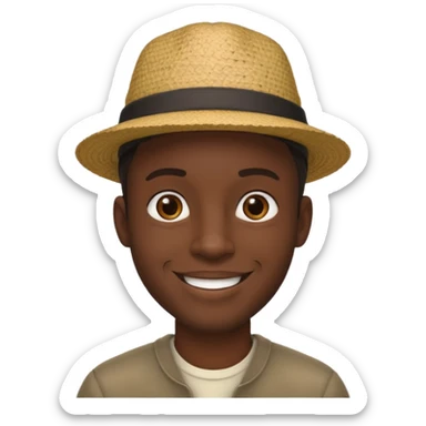 1800's African male sticker