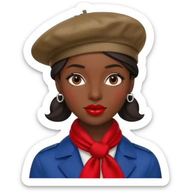 Urban French woman  sticker