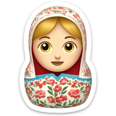 Russian nesting doll sticker