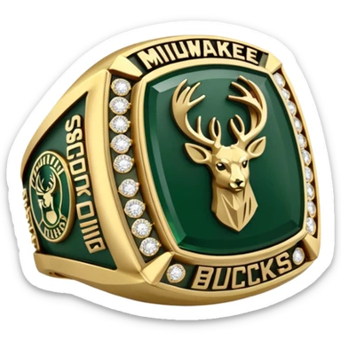 Milwaukee bucks championship ring sticker