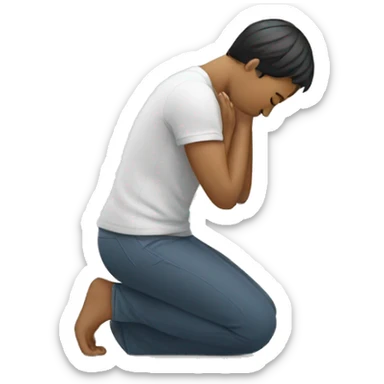 person bowing as a greeting  sticker