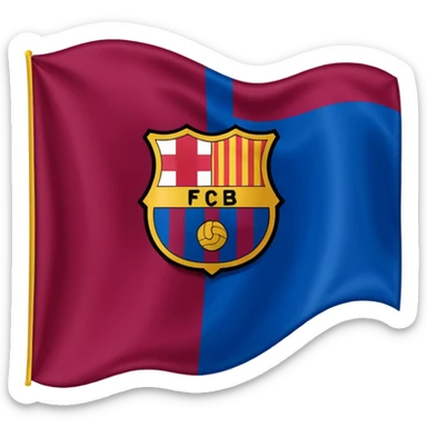 Create FC Barcelona flag emoji sticker