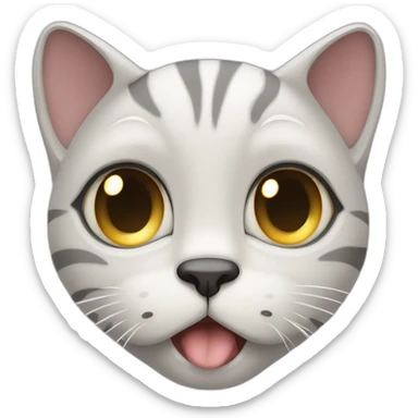 Expressive, tears, Sad crying sobbing weeping feline cat sticker