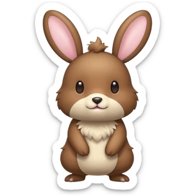 Buneary-Bunnelby-fusion sticker