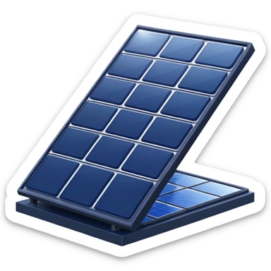 solar panel on roof emoji sticker