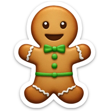 gingerbread cookie sticker