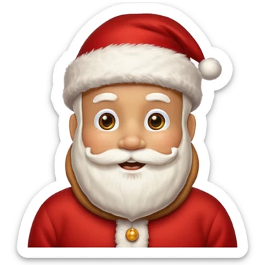 santa gingerbread sticker