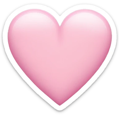 Heart babypink  sticker