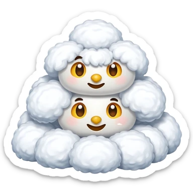  snow accumulate sticker