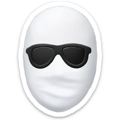 ski mask and money sticker