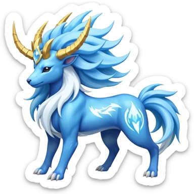 Manectric-Suicune-Amaura-Solgaleo-fusion-hybrid-creature  sticker