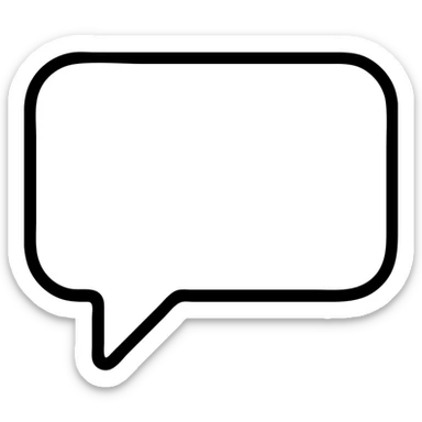 speech bubble sticker