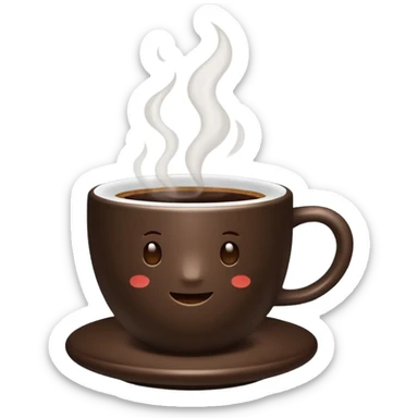 a cup of coffee sticker