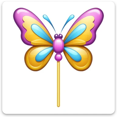 Sucette avec un noeud papillon sticker