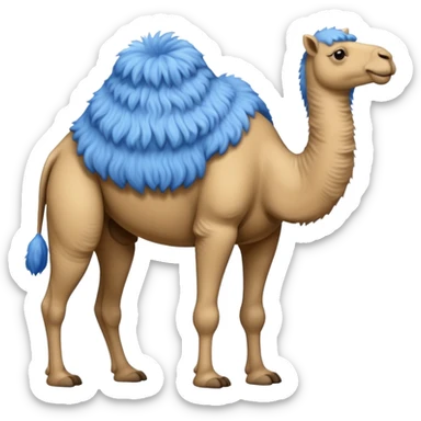 blue camel sticker