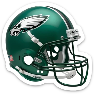 Philadelphia Eagles football helmet emoji sticker