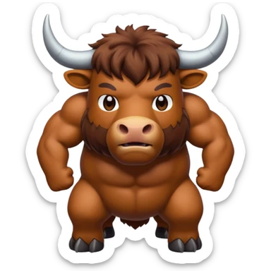 High resolution of An ox sticker