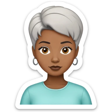 Hair salon manager African American sticker