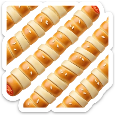 Buttery Dominos garlic bread twists  sticker