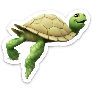 Turtle on top of house sticker