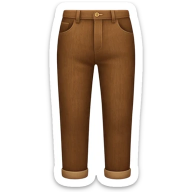 Patterned Corduroy texture ridges pants sticker