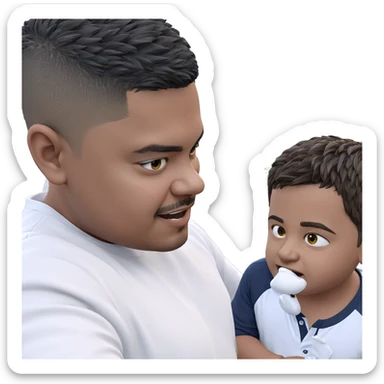 boys outdoors in white shirts sticker